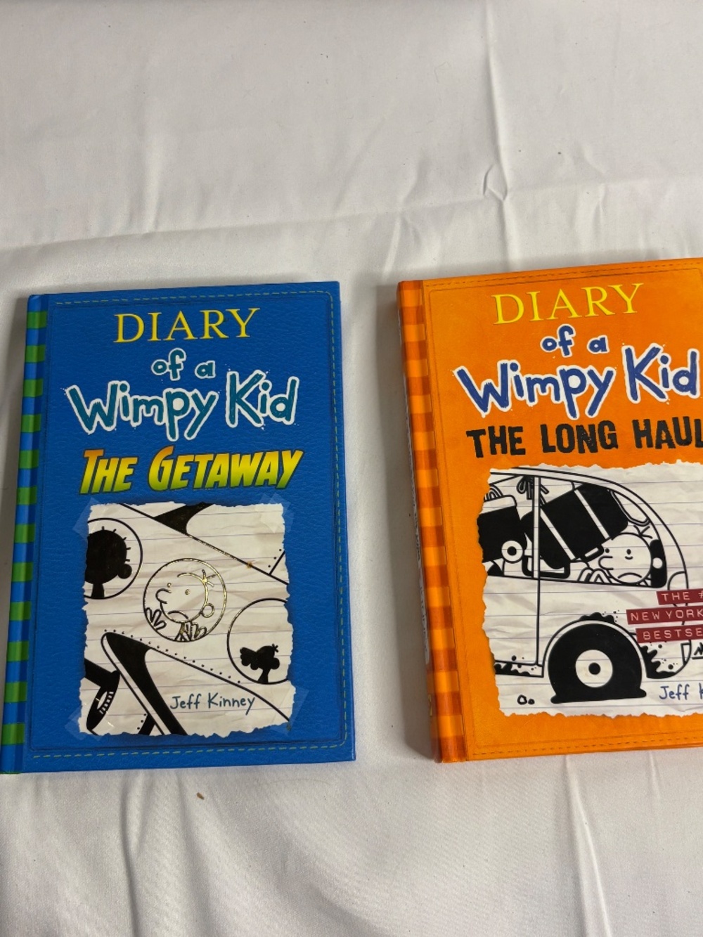 Diary of a Wimpy Kid: The Long Haul and The Getaway Books Lot 2 NEW Hardcover